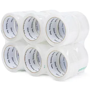 12-Pack No Noise Silent Packing Tape 2.4mil x 1.88" x55Yards,Industrial Heavy Duty Noiseless Packaging Tape for Quiet Packing Shipping Moving and Storage