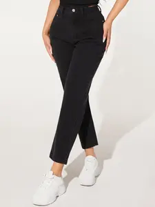 High Waist High Stretch Rich Denim Jeans, Women's Fashion Jeans, Solid, Comfortable and Stylish, Perfect for Daily Wear