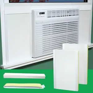 Window air conditionerside insulated foam panel summerwinter heat and draft insulatingfull surround insulation panels window seal with 4 pressure strips 2pic white