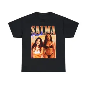Vintage Salma Hayek Graphic Tees - Perfect Gifts for Him and Her! Tshirt Casual Shortsleeve