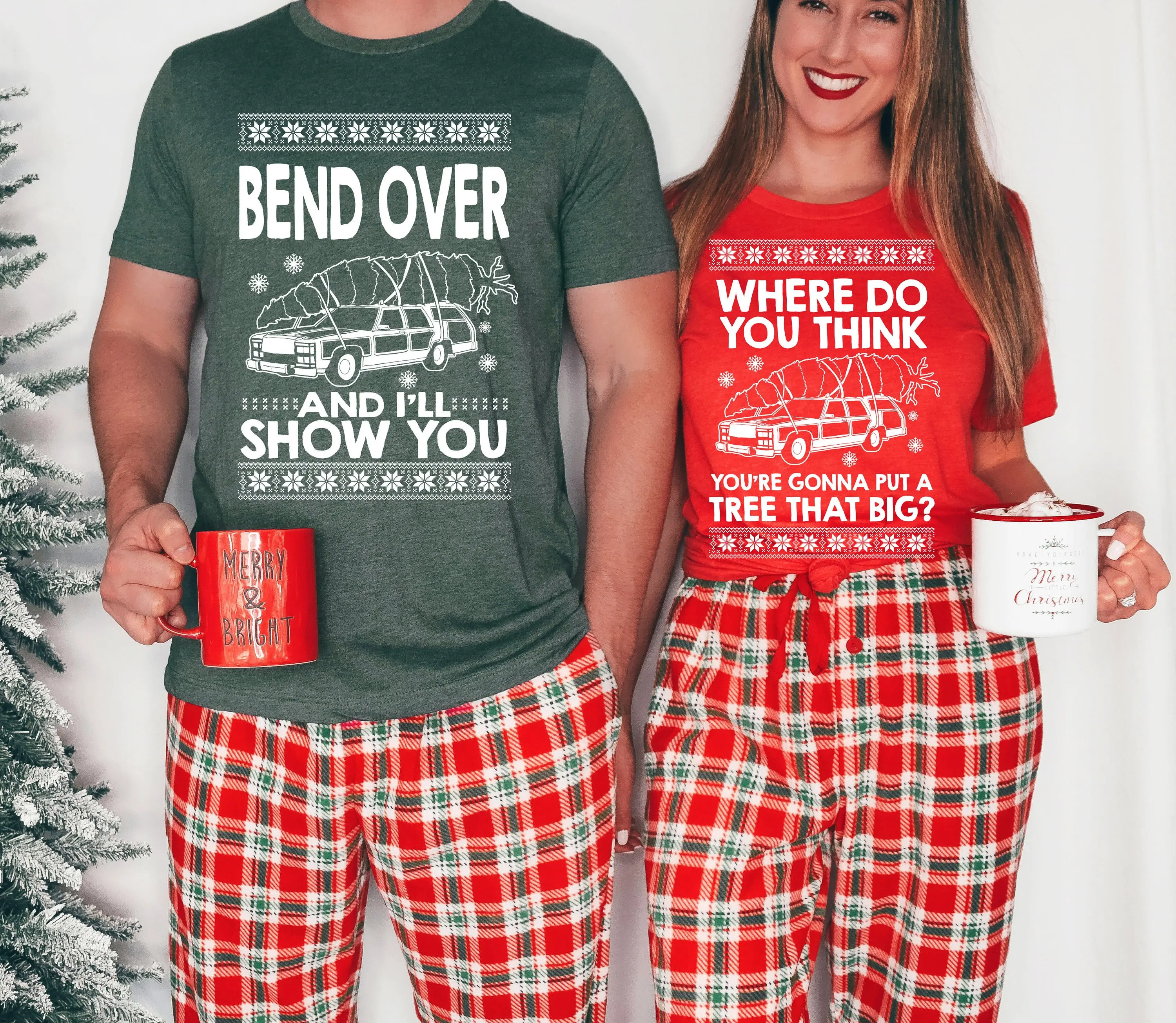 Couples Matching T-Shirt for Funny Christmas Vacation 2025, Unisex Seamless Short Sleeve Cotton Graphic Tee, Anniversary Gift, Hoodie, Solid, Shortsleeve, Soft, Printed, Spandex