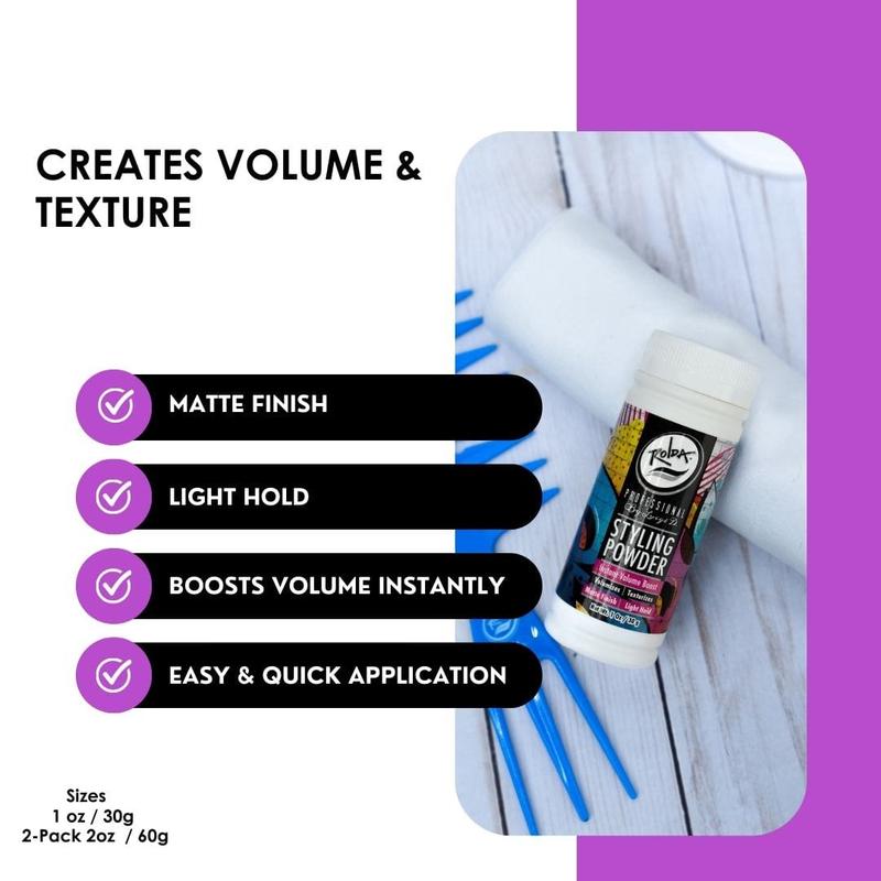 Rolda - Hair Texturizing Styling Powder | Instant Volume Boost, Light Hold, Matte Finish, Easy Application, Subtle & Pleasant Scent
