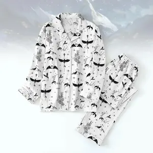 Fantasy Dragon Pajama Set, Fourth Wing Pajamas, Bookish Sleepwear, Dragon Love Sleepwear, Dragon Pajamas Women Gift, Gift For Mom