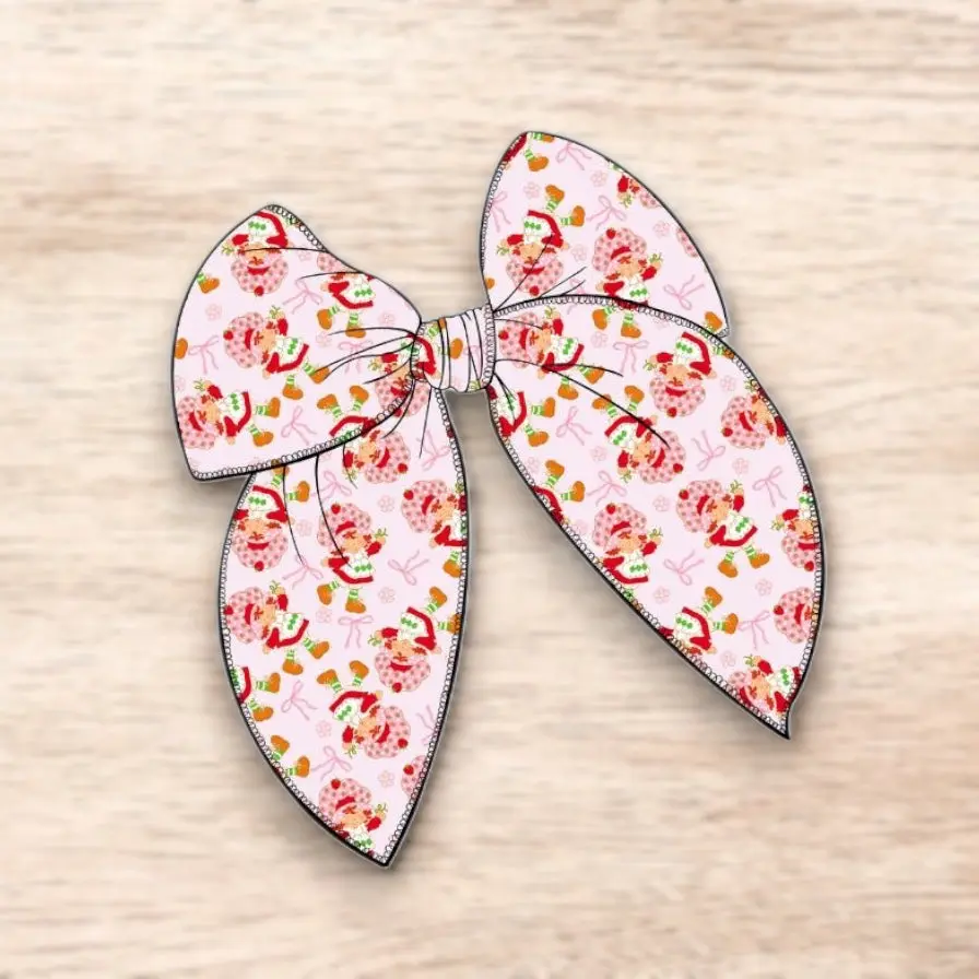 Strawberry Girl | Large Fabric Bow
