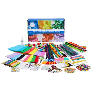 Kid Made Modern - Deluxe Arts and Crafts Supply Collection - 1500+ Piece - DIY Kids Crafts - Bulk Craft Set - Create Your Own Art - Includes Art Supplies & Reusable Storage Box
