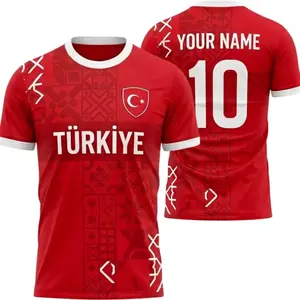 Turkey Soccer Jersey Custom Football Shirt Personalized Türkiye Name Number