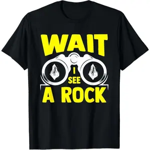 Funny Geologist Rockhound T-Shirt With Casual Short Sleeve Design For Rock Collecting Enthusiasts