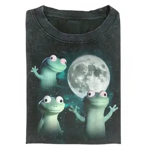 Lizard Meme T-shirt, Cute Lizard Shirt, Moon Lizard Shirts, Cosmic Lizard Design, Funny Lizard Tee, Lizard Character Shirt, Trending T-shirt, Gift for Men, Gift for Women, Crew Neck T-shirt, Trending T-shirt