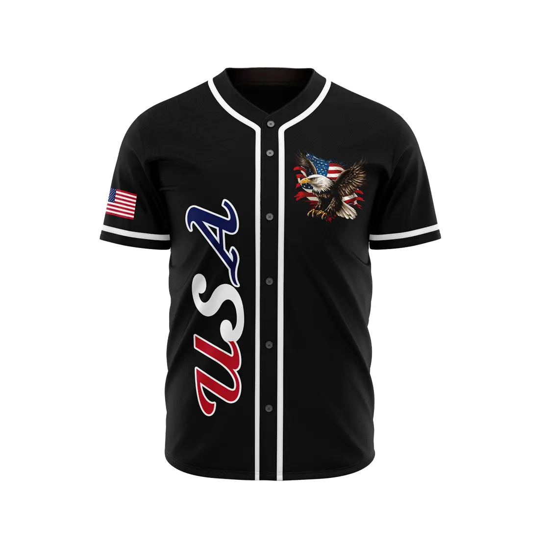 USA Baseball Black Jersey, Unisex