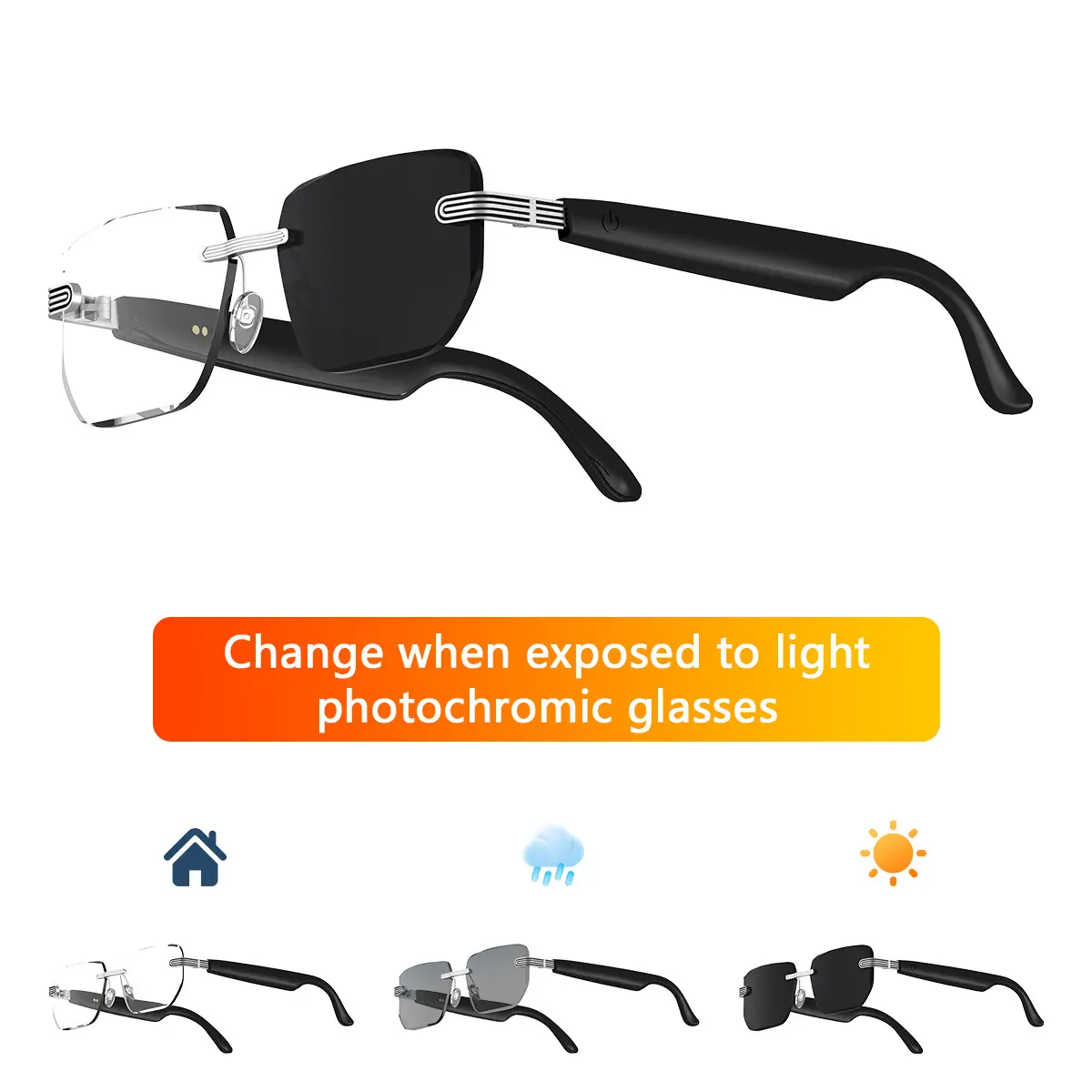 A19 AI Smart Glasses – Bluetooth 5.4 Audio, ChatGPT Language Translation, Smart Touch Control, IP4 Water Resistant, 4-7 Hours Playback, Stable Bluetooth Link, Integrated Mic & Speaker, Clear HD Calls, UV Blocking, Unisex Design, Great for Travel & Outdoor