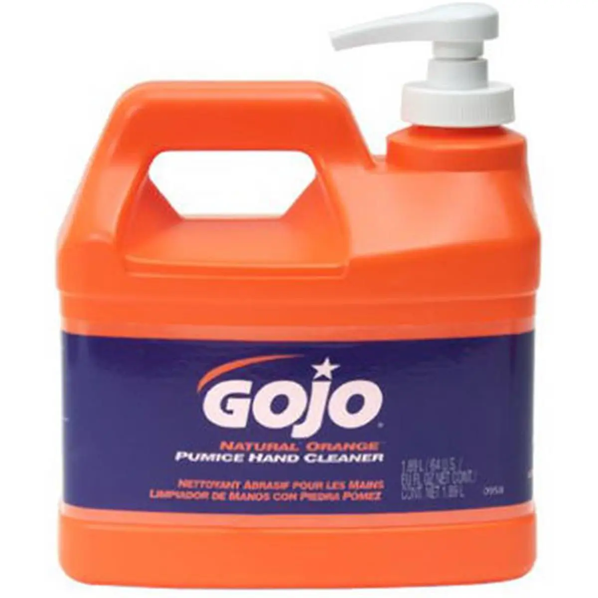 212 MAIN Industrial Pumice Soap, Gojo 0958-04 0.5 Gal Lotion Pump Dispenser, Natural Orange - for Sports & Outdoor Camping Hiking Personal Care, Soap Dispenser