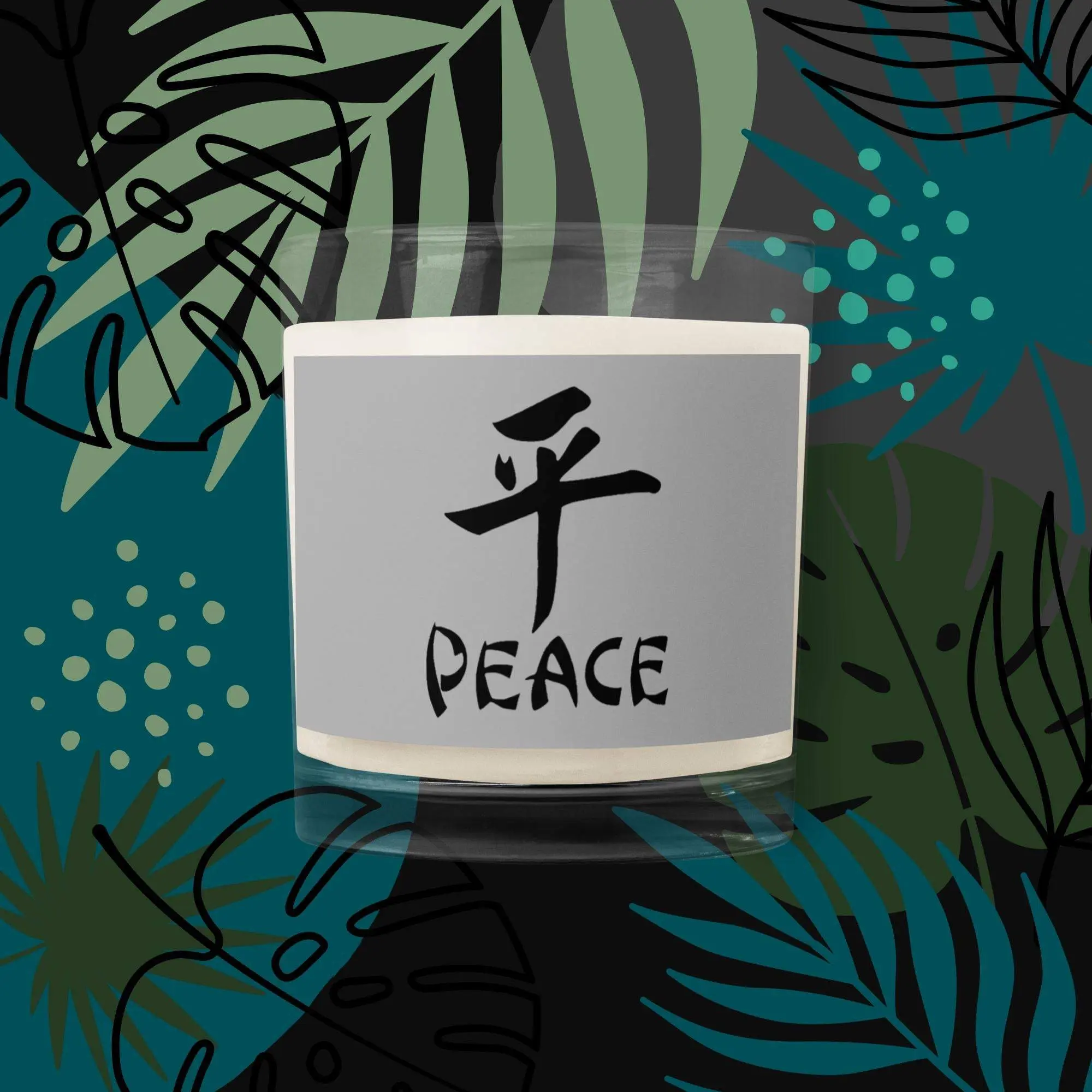Soy Wax Candle: Peace (grey)