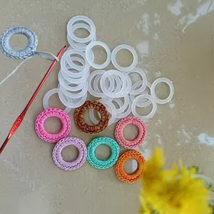 Plastic Round Crochet Rings O-Rings, Ideal for Crafts & Crochet Bag Accessories, Perfect for Crafting, Quilting Supplies, Holiday Gifts