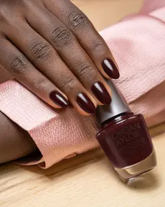 Morgan Taylor Take The Lead - Chocolate Red, Professional Lacquer, Vibrant, Chip-Resistant, Fast-Drying, Long-Lasting, High-Shine, Perfect for Manicures & Pedicure, 15mL.