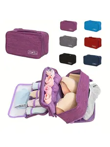 Durable Zipper Travel Organizer Bag, Multi-purpose Storage Pouch for Clothes & Accessories, Ideal for Travel Use, Single Piece Versatile Travel Accessory