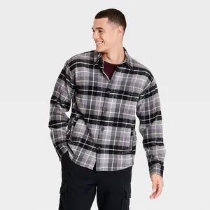 Men's Heavyweight Flannel Long Sleeve Button-Down Shirt - Goodfellow & Co