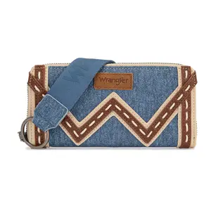Wrangler Western Chevron Contrast Stitch RFID Wallet