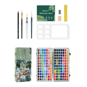 Solid Watercolor Paint Set, Multiple Sizes Available, High-Quality Art Supplies for Students & Teachers, Ideal for Creative Projects, Student Painting Supplies