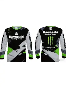 T-shirt and Long Sleeved Personalized Motorcycle Shirt, Motorcycle Sports Fitness Men's and Women's Outdoor T-shirt