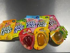 Peelable candy gummies or Jell-eez candies Peelable candy gummies or Jell-eez candies