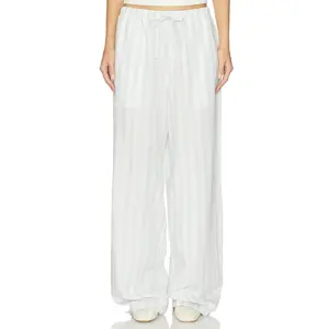 LPA Harper Pant in Light Blue White Stripe