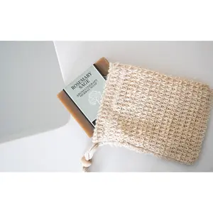 Plantlife Soap & Ramie Sack Set – Natural Exfoliating Soap Saver with Herbal Bar Soap