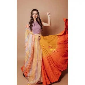 Shaded Ombre Lehenga Choli Set