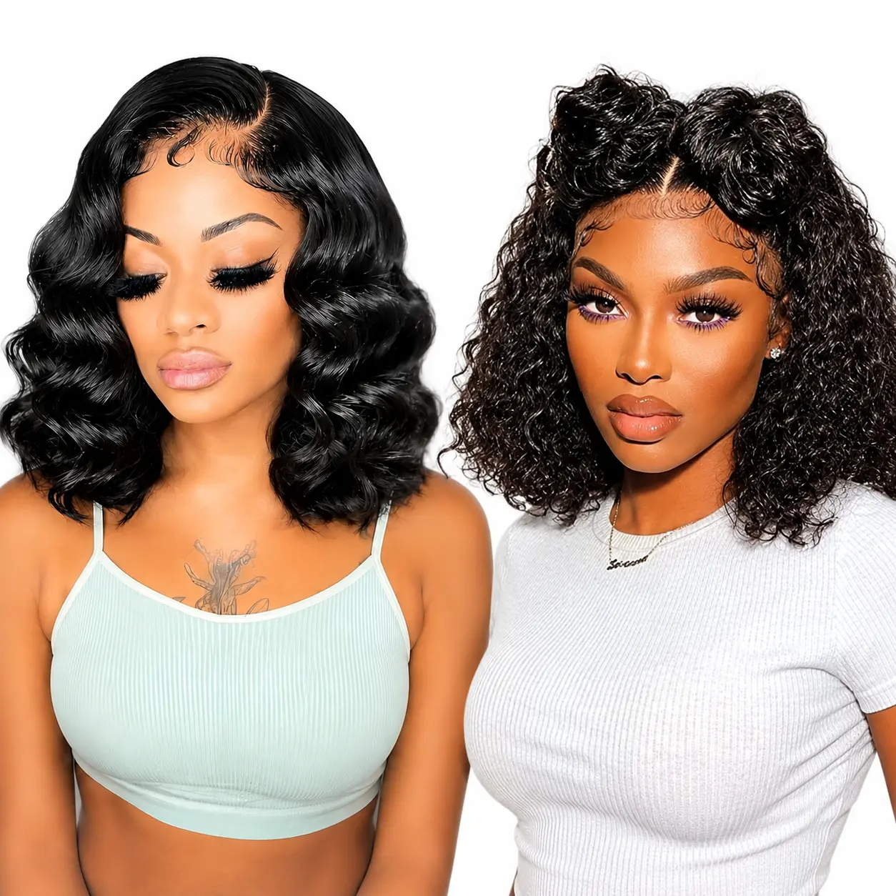 [Combo Sale 2 Wigs] 13x4Lace Front Wigs Body Wave Lace Front Wigs Human Hair Wigs for Black Women  13x4 Lace Frontal Wigs. 14 inch