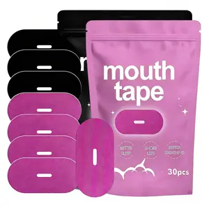 Mouth Tape Pack of 30/60/90 for 1/2/3 Month, Hypoallergenic Adhesive, Mild Tape, Sports Accessories, Black Pink super breathable promotes restful Sleep