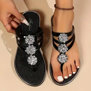 Women's Fashionable Hollow Out Design Slide Sandals, Casual Comfortable Flat Sandals for Summer, Lightweight Breathable Shoes for Daily Wear, Footwear Strap Slides, Classy Sandals Girl Parent Active cork wedges Cute Bear Pattern EVA Flip Flops toe kitten