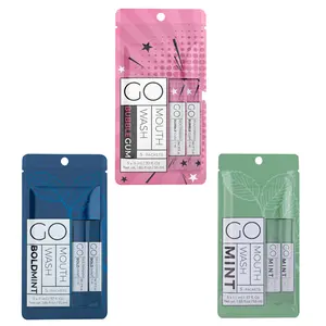GO Mouthwash Variety Pack - Best Travel Mouthwash Packets and Guest Room Bathroom Essentials. Alcohol and Sugar-Free Liquid Mouthwash for Fresh Breath and Oral Care Hygiene