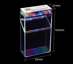 Clear Storage Box with Built-In Type-C Charging Port | Holds Up to 20 Items, Transparent Design for Easy Organization gift for father,boyfried