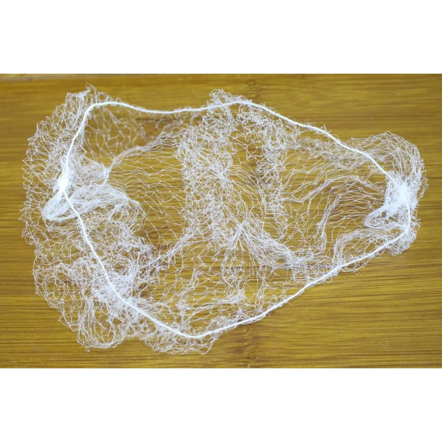 Nylon (Polyamide) Invisible Hairnet 109IR Model - 144 Count, White, Lightweight, Regular 22", 1/4" Opening, Latex-Free Band, Flame-Resist Synthetic, Hair Secure for Service Staff, Home Bathroom Supply Accessory, Default, Shower