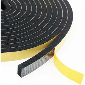 Weather Stripping Door Seal Strip,  Adhesive, Weatherproof, Reduce Noise, Gap Filler,  Insulation Tape for Doors and Windows (1/2 in x 1/4 in x 13 Ft)