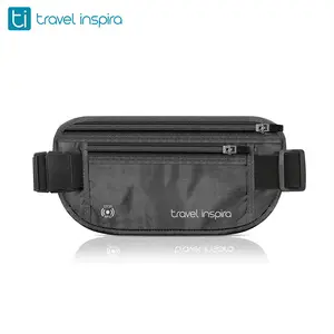 Travel Inspira, Fanny Pack for  Women Men, Belt Bag with RFID Blocking, Travel Money Belt, Anti-Thief Zip, Slim Passport Holder, Adjustable Long Strap