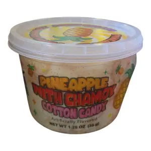 Cotton Candy Whit Chamoy powder 4 flavors available Pineapple  Watermelon Mnago and Chamoy net wt 1.25-oz(35g)