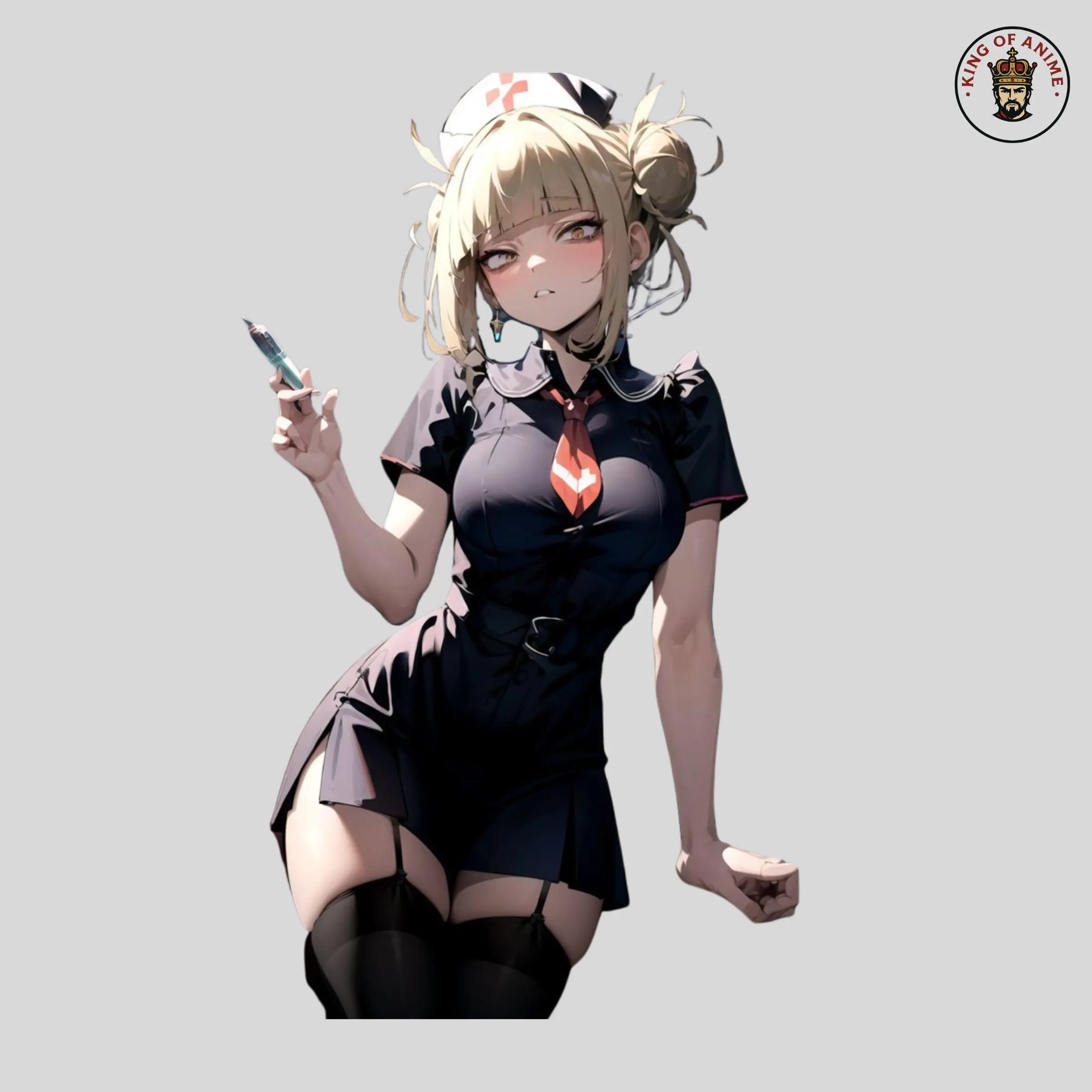 Nurse Outfit Anime Himiko Toga Sticker – Toga Waifu Vinyl Decal for Laptop and Water Bottle