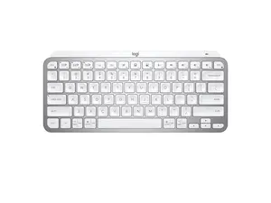 Logitech MX Keys Mini Minimalist Wireless Illuminated Keyboard, Compact, Bluetooth, USB-C, for Apple macOS, iOS, Windows, Linux, Android - Pale Gray - With Free Adobe Creative Cloud Subscription
