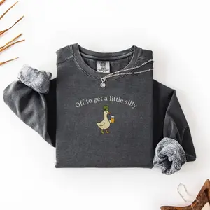 [Sale off up to 50%] St Patricks Day Sweatshirt, Comfrot Colors St Paddys Day Goose Shirt, Funny Irish St Pattys Day Crewneck
