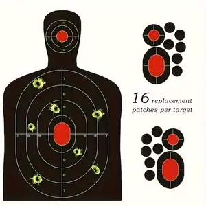 40 Pcs 20Pcs Fluorescent Reactive Splatter Shooting Targets 9.5x14.5 Inch Self-Adhesive Targets for Shooting Practice Outdoor