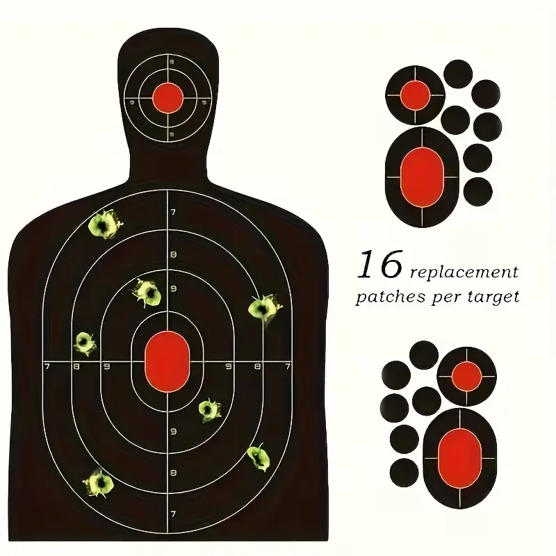 70 Pcs Fluorescent Reactive Splatter Shooting Targets - 9.5x14.5 in Large Size Self-Adhesive Decorative Stickers, Easy Installation, 20 Pcs/Set & 40 Pack Options, Durable Indoor/Outdoor Home Supplies for Training, Range & Shooting Practice