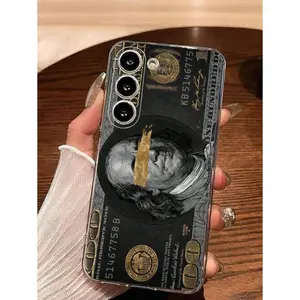 1pc Classic Dollar Bill Transparent Soft Phone Case, Compatible With Samsung Galaxy Series A54/A53/A52(A52S Compatible)/A34(5G)A32(5G)/A14(5G)/A13 5G/A04S/S21/S21U/S22/S22U/S23/S23+/S23U And S24 Series A15/A35(5G)/A55(5G)/A25(5G)