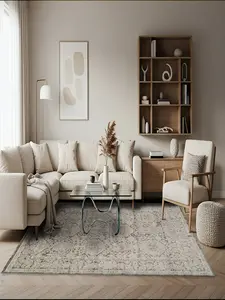 Dynamic Rugs Charlotte 19900-190 6.7X9 Ivory/Grey Area Rug