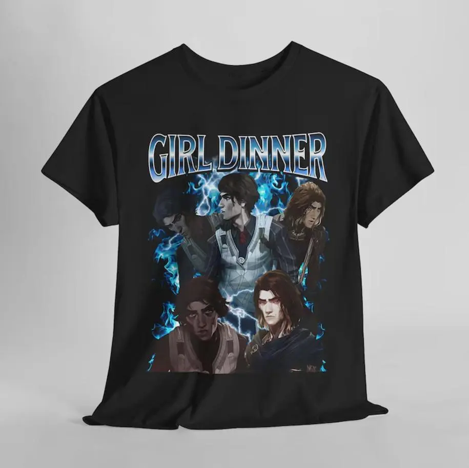 Vintage Viktor Arcane T-Shirt, Girl Dinner Unisex Shirt For Men And Women Streetwear League Of Legends, Anime Apparel Fan Merch