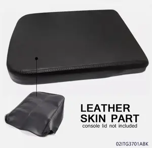 CROSSDESIGN Synthetic Leather Center Console Armrest Storage Cover Fit For Dodge Ram 02-08