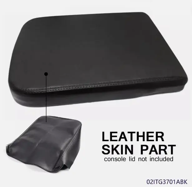 CROSSDESIGN Eco-Friendly Synthetic Leather Center Console Armrest Storage Cover - Car Interior Storage, Safe to Use Cars Accessories, Truck Accessories for Dodge Ram 02-08 Auto Stowing & Tidying