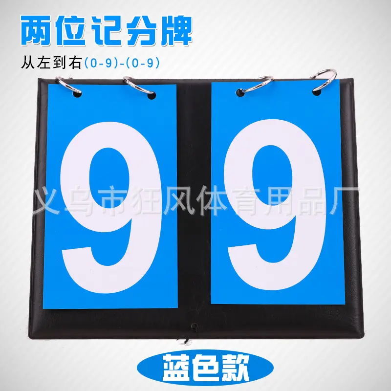 2 person (all blue) scoreboard