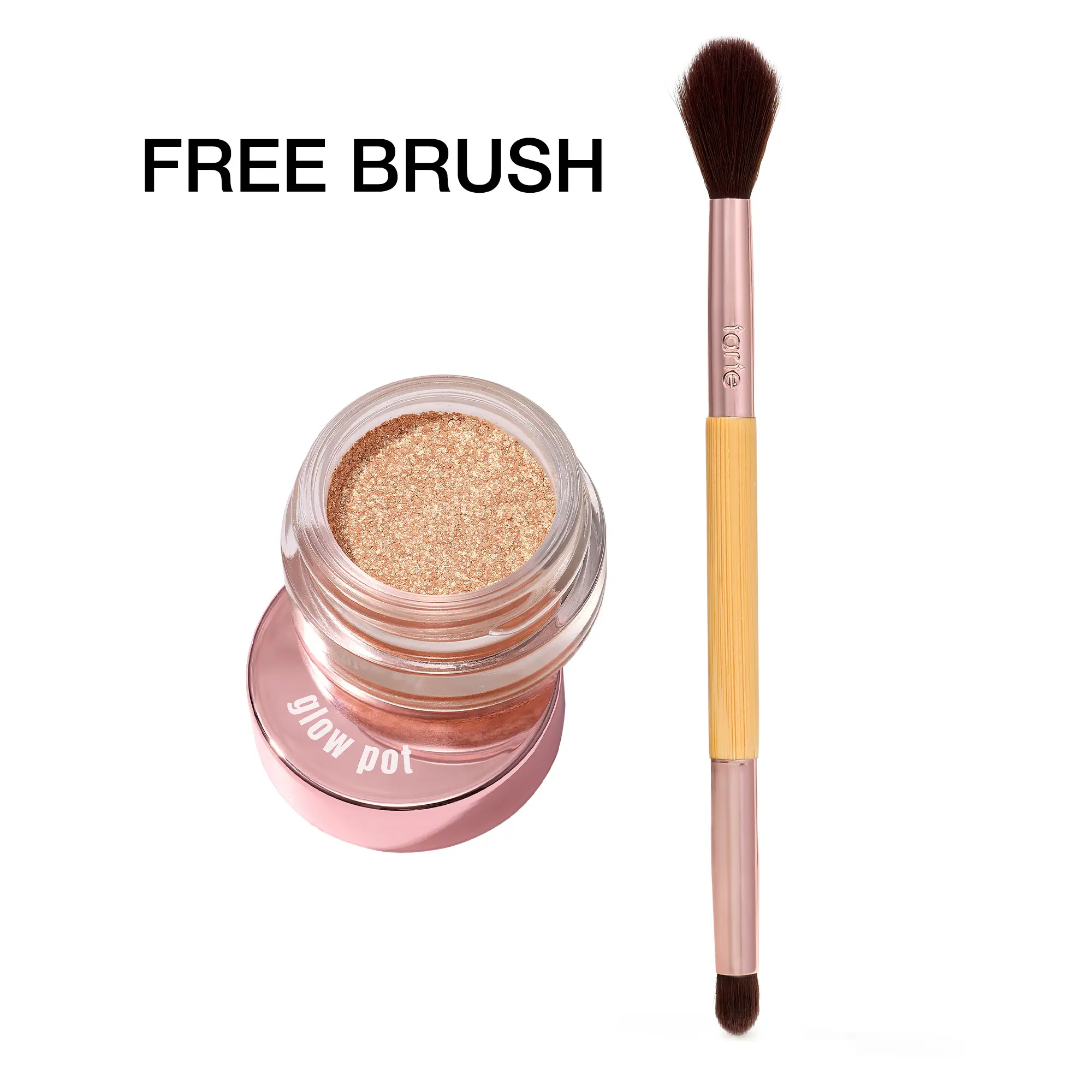 tarte glow pot eyeshadow & brush