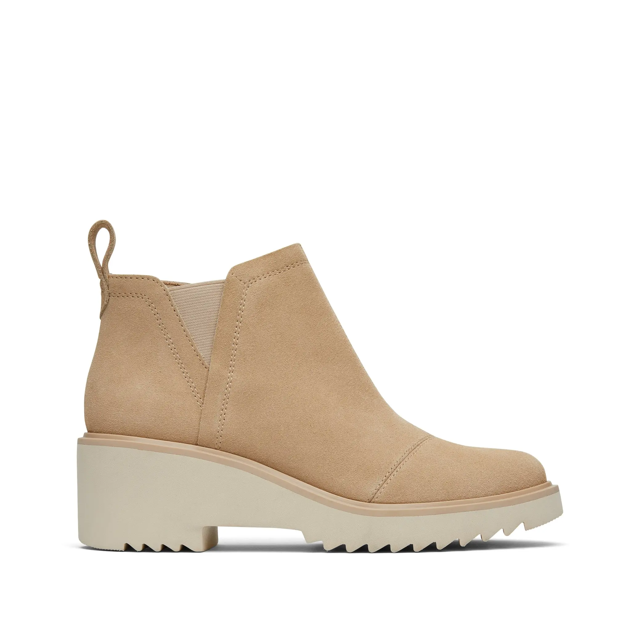 Maude Oatmeal Suede Wedge Boot Maude Oatmeal Suede Wedge Boot
