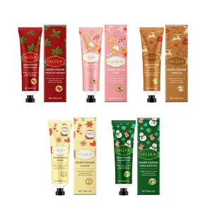 5-Piece Moisturizing Hand Cream Set, Plant Essence Hydrating Lotion for Dry Cracked Hands, Non-Greasy Travel Size Gift for Women & Men